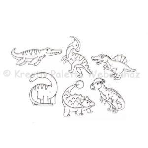 Fényvarázs 6 db-os készlet - dinoszauroszok