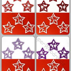 Filcfigura - ornament karácsonyfadísz csillag