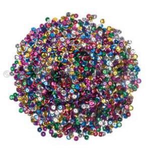 Flitter 6 mm Ø, 2 g - vegyes szín