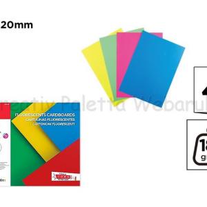 Fluoreszkáló - neon karton tömb 24 x 32 cm, 4 szín/cs