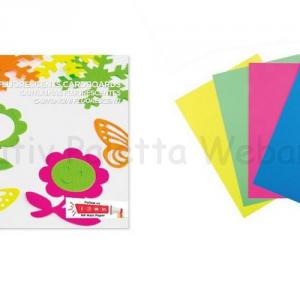 Fluoreszkáló - neon karton tömb A4 4 szín/cs