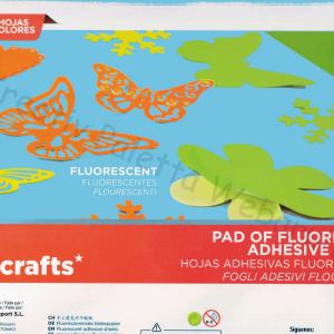 Fluoreszkáló - neon öntapadó karton tömb, 24 x 32 cm  4 szín/cs