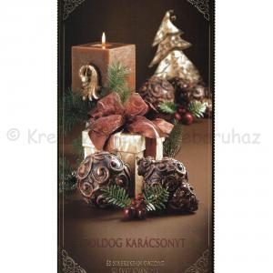 Francia üdvözlőlap borítékkal - karácsony