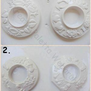 Gipszkiöntő - mécsestartók