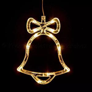 Harang világító dísz elemes 16 × 20 cm 12 LED