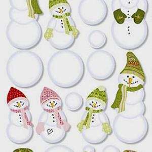 Hóember család - kivágott formák