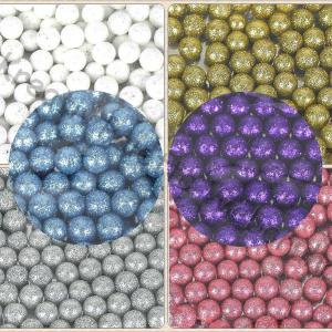 Hungarocell (polisztirol) golyó 1 cm, 20 db - csillámos