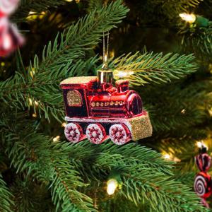 Karácsonyfadísz - vonat 7 x 5 cm