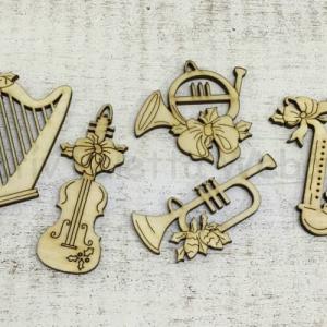 Karácsonyi hangszerek 5 db