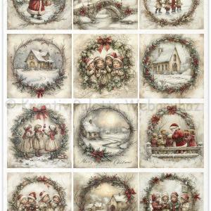 Karácsonyi rizspapír A4