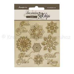 Karton chipboard 14 x 14 cm - hópelyhek