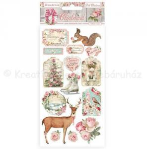 Karton chipboard - karácsony pink