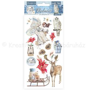 Karton chipboard - karácsony, téli mesék