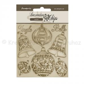 Karton chipboard - karácsonyi gömbök