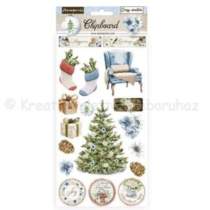 Karton chipboard - Romantikus hangulatos tél