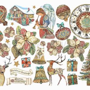 Karton öntapadó kivágott formák - Christmas Greetings