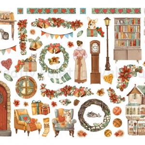 Karton öntapadó kivágott formák - karácsony