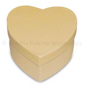 Kartondoboz - szív 8 x 8 x 4,5 cm