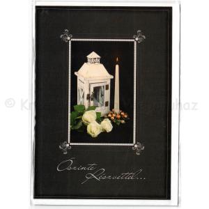 Képeslap borítékkal - Őszinte részvéttel