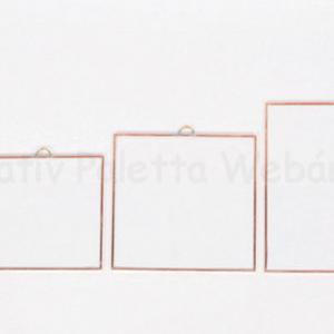 Keretezett üveglap - négyszög