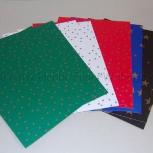 Kétoldalas csillagmintás karton 25 x 35 cm, 250 g