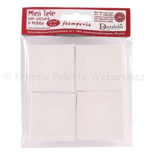 Kicsi feszített vászon 5 x 5 cm, 4 db