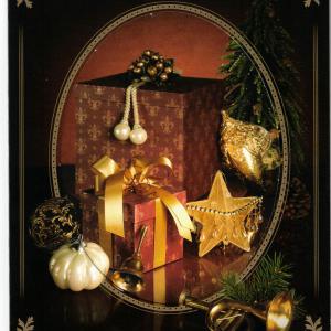 Kinyitható leporelló üdvözlőlap - karácsony