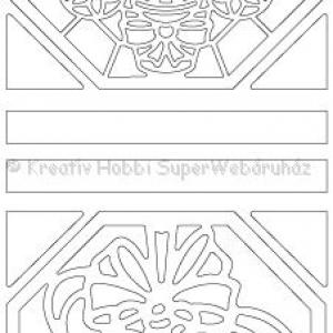 Kontúrmatrica - karácsonyi fenyő és harang