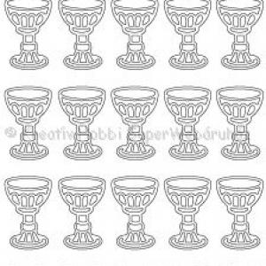 Kontúrmatrica - kelyhek ezüst