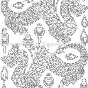 Kontúrmatrica - Kína sárkány