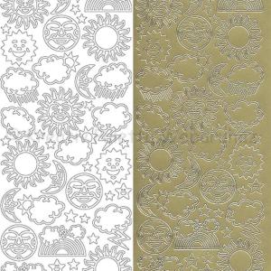 Kontúrmatrica - nap és hold