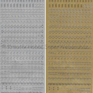 Kontúrmatrica - számok ezüst