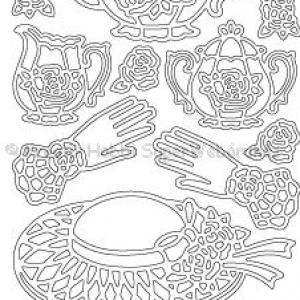 Kontúrmatrica - tea délután