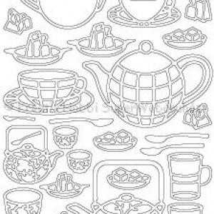 Kontúrmatrica - teás csésze