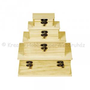 Könyv alakú doboz, 4db-os szett 23 x 17 x 8,5 cm