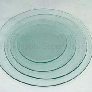 Kör alakú üvegtál, többféle méretben