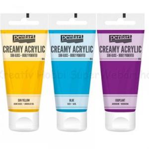 Krémes akrilfesték - SELYEMFÉNYŰ 200 ml