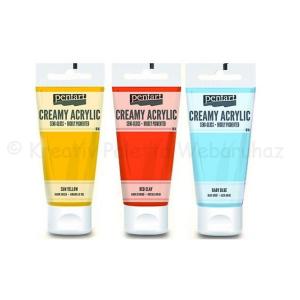 Krémes akrilfesték - SELYEMFÉNYŰ 60 ml