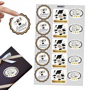 Matrica - ballagásra fekete-arany 18 db