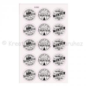 Matrica - karácsonyi matrica 15 db