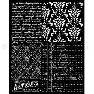MEDIA Stencil 20 x 25 cm/ 0,25 mm - Brocante Antiques  mix, vegyes minták