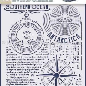 MEDIA Stencil 20 x 25 cm/ 5 mm - déli-óceán