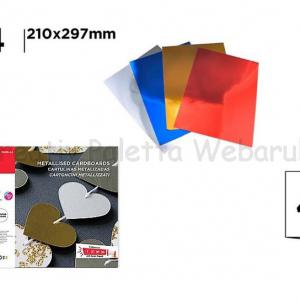 Metál kartontömb 24 x 32 cm, 4 szín/cs