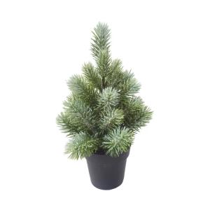 Mini asztali műfenyő 28 cm - Deres