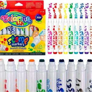 Nyomdázós filctollkészlet 10 db - Colorino Kids