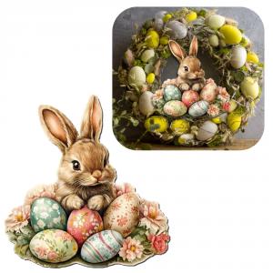 Nyomtatott dekorkarton - húsvéti nyuszi