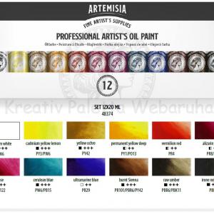 Olajfesték szett 12 x 20 ml - Artemisia