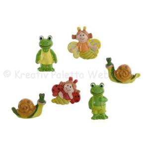 Öntapadó dekoráció 6 db - állatok