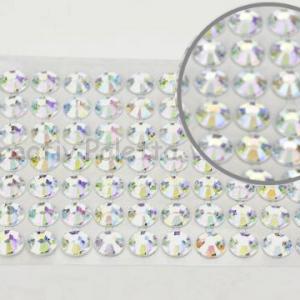 Öntapadó strasszkő 10 mm, 28 db - irizáló