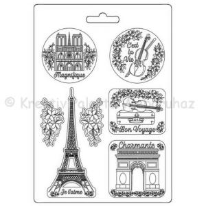 Öntőforma lágy PVC A4 - Oh la la Párizs, Eiffel